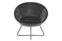 Sohome Fauteuil 'Vagn' Velvet, kleur Donkergrijs - thumbnail