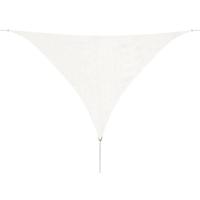 VidaXL Zonnescherm hdpe driehoek 5x5x5 m wit - thumbnail