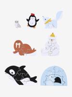 Evolutieve 3D-puzzels van FSC®-hout Banquise wit - thumbnail