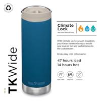 Klean Kanteen TKWide 473ml/16oz + Koffiedop Thermosfles Corsair 473ml - thumbnail