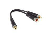 Klotz AYU-8 Y-adapter - RCA 0,2 meter - thumbnail