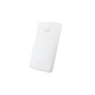 Senza Leather Slide Case White Size M