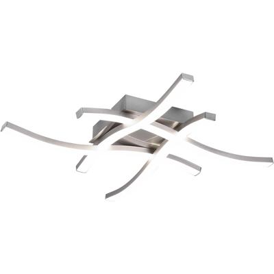 LED Plafondlamp 20W 4000K Dimbaar Vierkant Mat Nikkel Aluminium