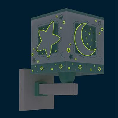 Dalber Groene wandlampMoonlight voor kinderkamer - 63239H