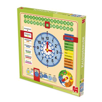 Goula Houten Kalenderklok