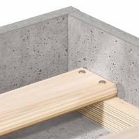 Bedframe betongrijs 100x200 cm - thumbnail