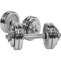 Dumbellset 30 kg Chroom - 30 mm - thumbnail