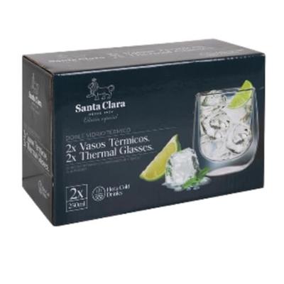 Glazenset Inde Santa Clara Borosilicaatglas 250 ml 2 Onderdelen
