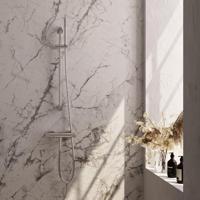 BRAUER Stripe Opbouw Douche Thermostaatkraan - SET 01 - glijstang - staaf handdouche - doucheslang - chroom 5-CE-345 - thumbnail