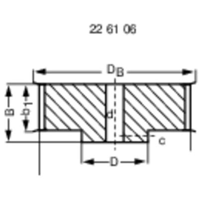 Aluminium Tandriemschijf Reely Boordiameter: 2.3 mm Diameter: 13 mm Aantal tanden: 12 - thumbnail