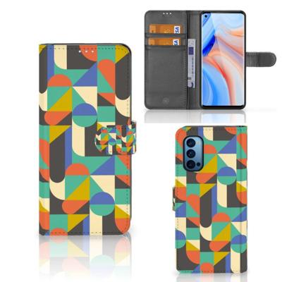 OPPO Reno 4 Pro 5G | Telefoon Hoesje | Funky Retro | Portemonnee hoesje OPPO Reno 4 Pro 5G | Telefoon Hoesje | Funky Retro | Portemonnee hoesje