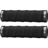 Velo handvatten visegrip alu met gel 129/129mm zwart op kaart - thumbnail