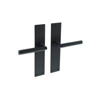 Intersteel Zwarte Deurklink Jura schild 250x55x2mm blind - thumbnail