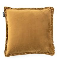 By-Boo Kussen 'Minx' 45 x 45cm, kleur Okergeel - thumbnail