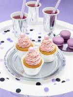 Zilverkleurige Metallic Borden 23cm - 6 stuks - thumbnail