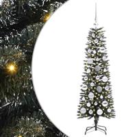 VidaXL Kunstkerstboom met 150 led groen 120 cm pvc en plastic en staal - thumbnail