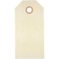 Creativ Company Manilla-labels, afm 5x10 cm, 250 gr, crème, 1000 stuk/ 1 doos - thumbnail