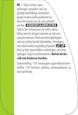 SONAX autoreiniger "cabrioverdeckreiniger" convertible cleaner 500ml spruehdose - thumbnail