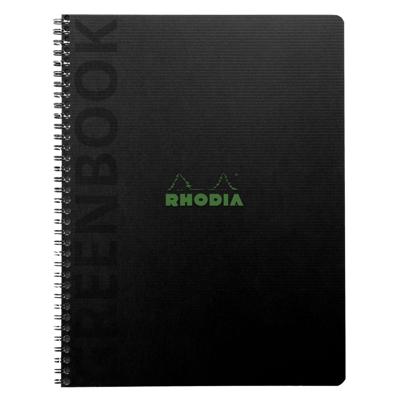 Notitieboek rhodia greenbook recycled a5+ lijn hc