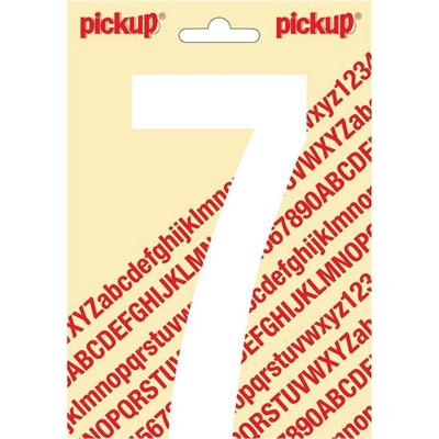 Plakcijfer Nobel Sticker getal 7 wit Pickup - Pickup