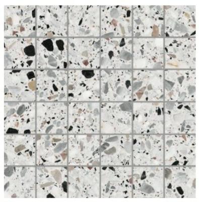 Medley terrazzo White mozaiek 5x5 op net van 30x30