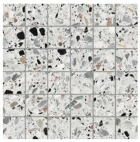 Medley terrazzo White mozaiek 5x5 op net van 30x30 - thumbnail