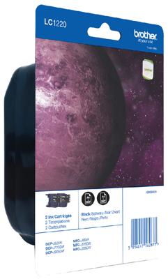 Brother LC-1220BKBP2 inktcartridge