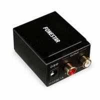Audio-converter FONESTAR FO-37DA Audio Digital in analoge optische ingang, SPDIF/coaxiale SPDIF, stereo, 2 x Cinch - thumbnail