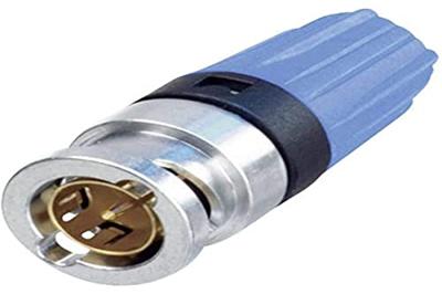 Neutrik NBNC75BLP9 BNC Bayonet BNC kabelconnector voor HD