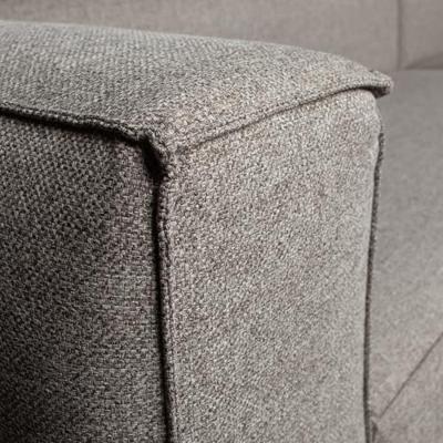 WOOOD Loungebank 'Bean' Links, Melange, kleur Lichtgrijs - thumbnail