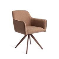 Jesper Home Draaibare Eetkamerstoel 'Hofu' Turn Brown, kleur French Toast - thumbnail