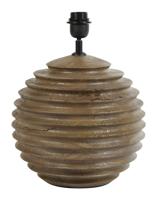 Light & Living Tafellamp 'Renzo' Mangohout, 38cm, kleur Mat Bruin (excl. kap) - thumbnail