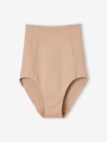 Naadloze taillehoge postpartum-shapewear broek beige - thumbnail