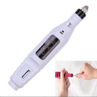 1 set Power Professional elektrische manicure machine pen pedicure nagel bestand nagel gereedschap 6 bits boor nagel boor machine (EU Wit) - thumbnail