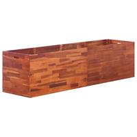 VidaXL Plantenbak verhoogd 200x50x50 cm acaciahout - thumbnail