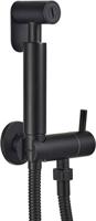 Saqu Classic bidet handdoucheset mat zwart - thumbnail