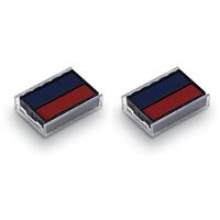 Stempelkussen trodat printy 64850 blauw en rood - thumbnail