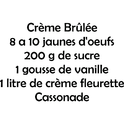 Crème Brulee - Muursticker Crème Brulee - Muursticker