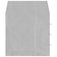 Hondenkennel met dak 2x2x2,5 m gegalvaniseerd staal zilver - thumbnail