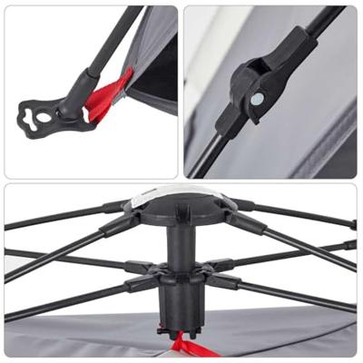 strandtent 2-persoons waterdicht snelontgrendeling grijs strandtent 2-persoons waterdicht snelontgrendeling grijs