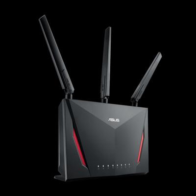 RT-AC86U - Draadloze router - 4-poorts switch - GigE - 802.11a/b/g/n/ac - Dual Band RT-AC86U - Draadloze router - 4-poorts switch - GigE - 802.11a/b/g/n/ac - Dual Band