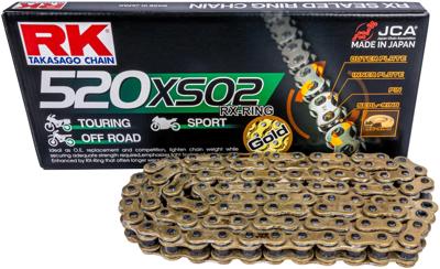 RK Chains 520 xso2 98 n gold/gold open