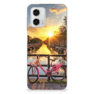 Motorola Moto G73 | Silliconen Back Cover | Amsterdamse Grachten Motorola Moto G73 | Silliconen Back Cover | Amsterdamse Grachten