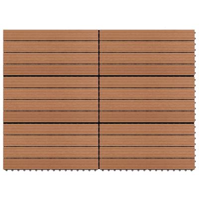 VidaXL Tegels 6 st 1m² 60x30 cm hkc bruin