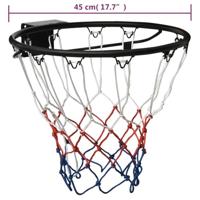 Basketbalring 45 cm staal zwart - thumbnail