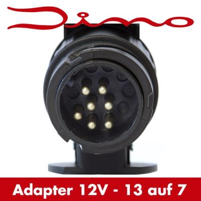 DINO 130007 Aanhangeradapter [Stekkerdoos, 13-polig - Stekker, 7-polig] ABS kunststof