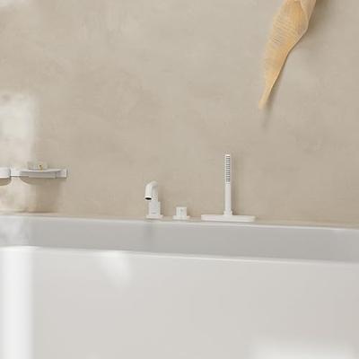 Hansgrohe Tecturis S 3-gats ééngreeps badrandmengkraan met sBox, mat wit Hansgrohe Tecturis S 3-gats ééngreeps badrandmengkraan met sBox, mat wit