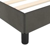 Bedframe fluweel donkergrijs 100x200 cm - thumbnail