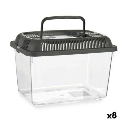 Vissenkom Mascow Grijs Plastic 7 L 20 x 20 x 30 cm Met handvat Groot (8 Stuks)