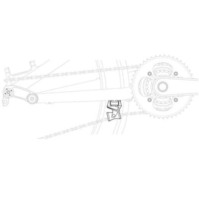 Excustar Exustar ketting geleider open ketting nylon zwart